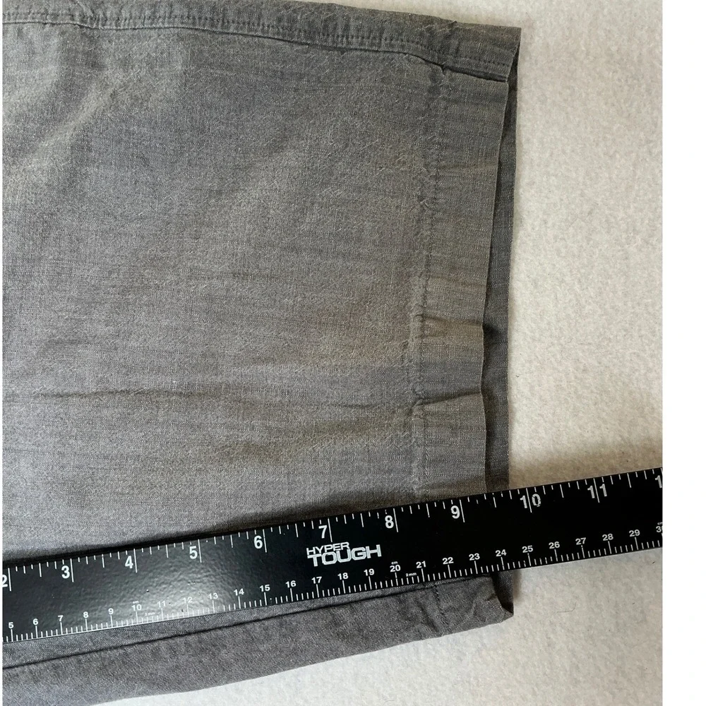 Banana Republic Aiden Shorts Mens‎ 33 Grey Chambray Cotton Flat Front Casual 9